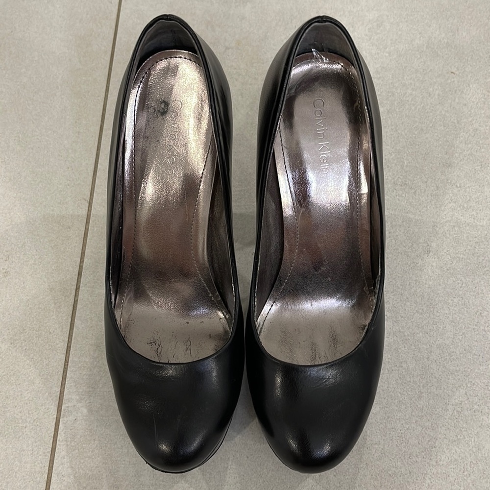 Calvin Klein Black Platform Pumps